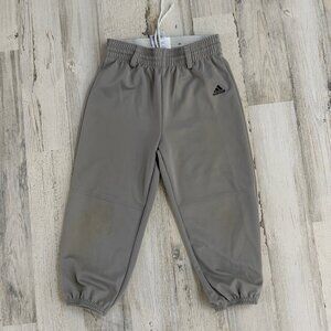 ♦️4/$25 Adidas Little Boys Size Small Baseball Pants Pull On Style Cuffed Ankles